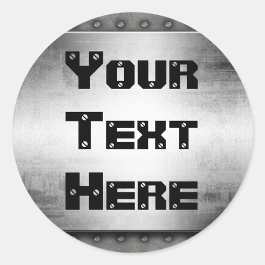 Metal Look Grunge Stickers (Voorkant)