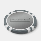Metal Look jetons de poker personnalisés (Simple)