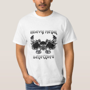 Métal lourd détectant le T-shirt blanc de base de