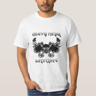 Métal lourd détectant le T-shirt blanc de base de