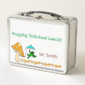Metal Lunch Box Frogging Lunch Dinner Mushroom (Voorkant)