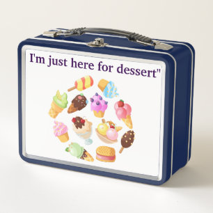 Metal Lunchbox-"Grappige Snack Lover Kinder Lunch