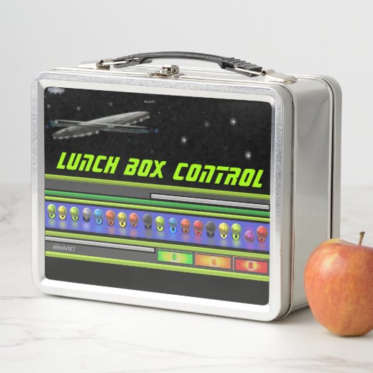 Métal Lunchbox U.F.O SPACE THÈME par eliteArtKT (En situation)