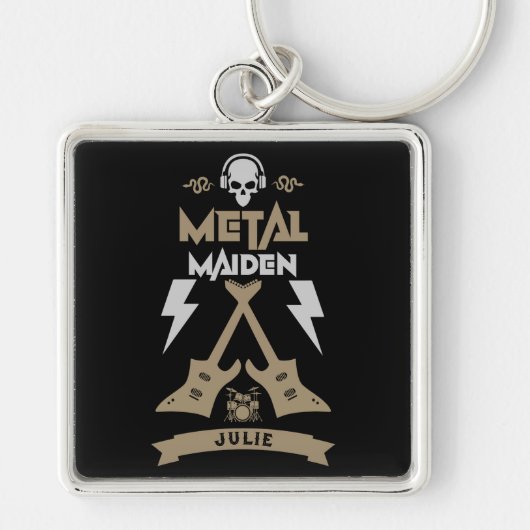 Metal Maiden Music Sleutelhanger (Voorkant)