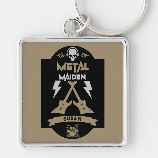 Metal Maiden Music Sleutelhanger (Voorkant)
