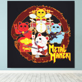 Metal Maneki Canvas Afdruk (Insitu (Houten vloer))