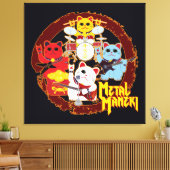 Metal Maneki Canvas Afdruk (Insitu (Woonkamer))