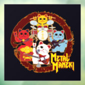 Metal Maneki Raamsticker (Vel 3)