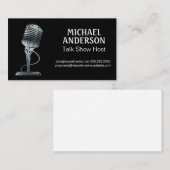 Metal Microfoon | Podcast Visitekaartje (Voorkant / Achterkant)