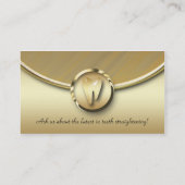 Métal molaire dentaire d'or de carte de visite (Dos)