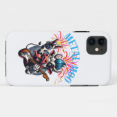 Metal Moo-d – Rockin' Cow with a Guitar Case-Mate iPhone Case (Achterkant (horizontaal))