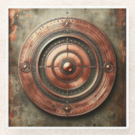 metal object  glazen onderzetter