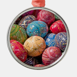 Métal Ornement en céramique OEufs de Pâques décorés 