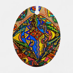 Metal Oval Ornament