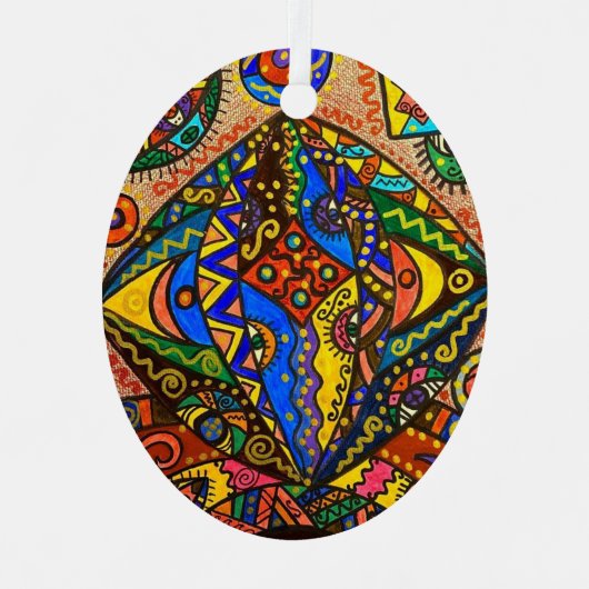 Metal Oval Ornament (Voorkant)