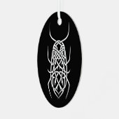 Metal Oval Ornament (Voorkant links)