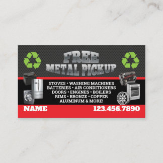 Metal Pick up Business Cards - English-Spanish Visitekaartje