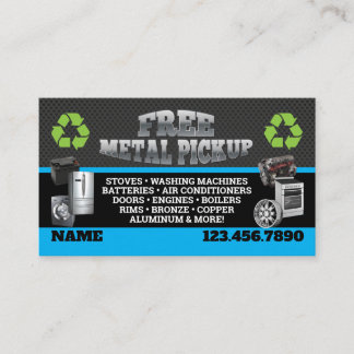 Metal Pick up Business Cards - English-Spanish Visitekaartje