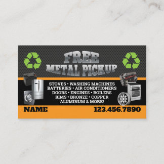 Metal Pick up Business Cards - English-Spanish Visitekaartje
