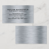 Metal professionnel Carte de visite moderne (Devant / Derrière)