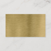 Métal professionnel Gold Carte de visite moderne (Dos)