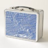 Metal Psychedelic blauw Lunchbox (Voorkant)