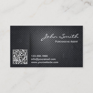 Metal QR Code Purchasing Agent Visitekaartje