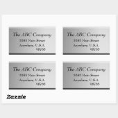 Metal Return Adreslabels Stickers (Vel)