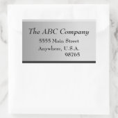 Metal Return Adreslabels Stickers (Tas)