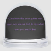 Metal Rock Legend Gepersonaliseerd Sneeuwbol (Achterkant)