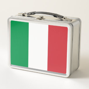 Metal Roestvrij Lunchbox met Italiaanse vlag