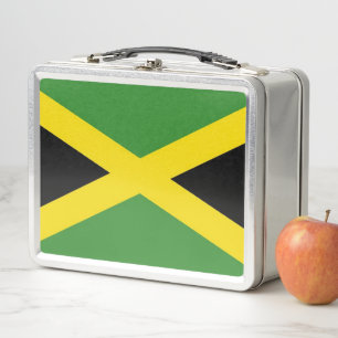 Metal Roestvrij Lunchbox met Jamaicaanse vlag