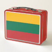 Metal Roestvrij Lunchbox met Litouwse vlag (Achterkant)