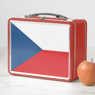 Metal Roestvrij Lunchbox met Tsjechische vlag