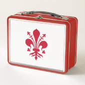 Metal Roestvrij Lunchbox met vlag van Florence (Voorkant)