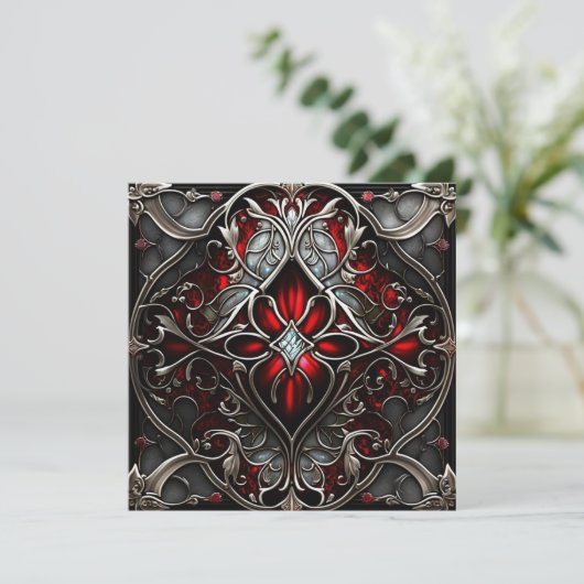 Metal Ruby Art (Staand voorkant)