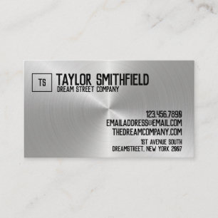 Metal Rustic Carte de visite professionnel