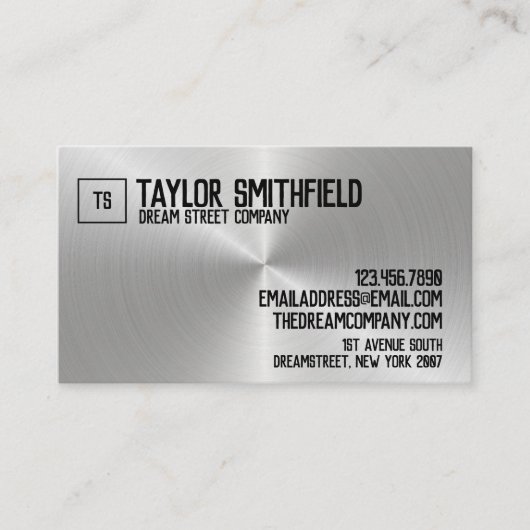 Metal Rustic Carte de visite professionnel (Devant)