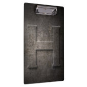 Metal Rustic H Monogram Klembord (Rechts)