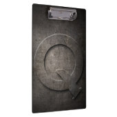 Metal Rustic Q Monogram Klembord (Rechts)