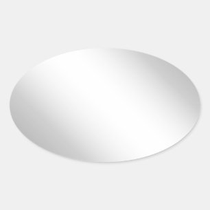 Metal Silver Kijk Ovale Sticker