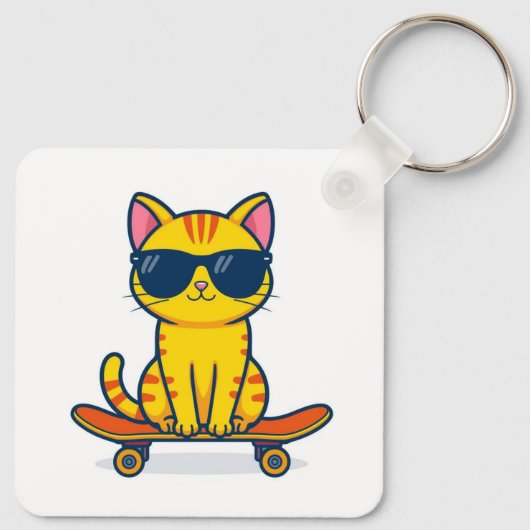 Metal Square Keychain  (Achterkant)