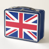 Metal Stainless Lunchbox met Britse vlag (Voorkant)