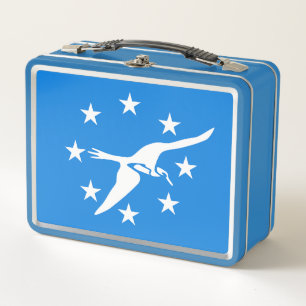 Metal Stainless Lunchbox - vlag van Corpus Christi