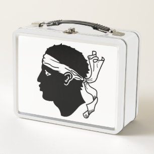 Metal Stainless Lunchbox - vlag van Corsica