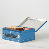 Metal Stainless Lunchbox - vlag van Houston (Binnen)