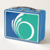 Metal Stainless Lunchbox with flag of Ottawa (Devant)