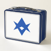 Metal Stainless Lunchbox with flag of Toyota City (Dos)