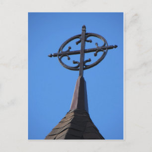 Metal Steeple Cross Briefkaart