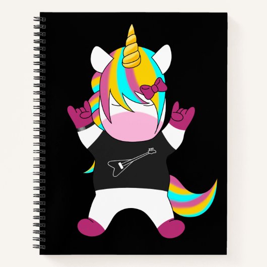 Metal Unicorn Notitieboek (Voorkant)